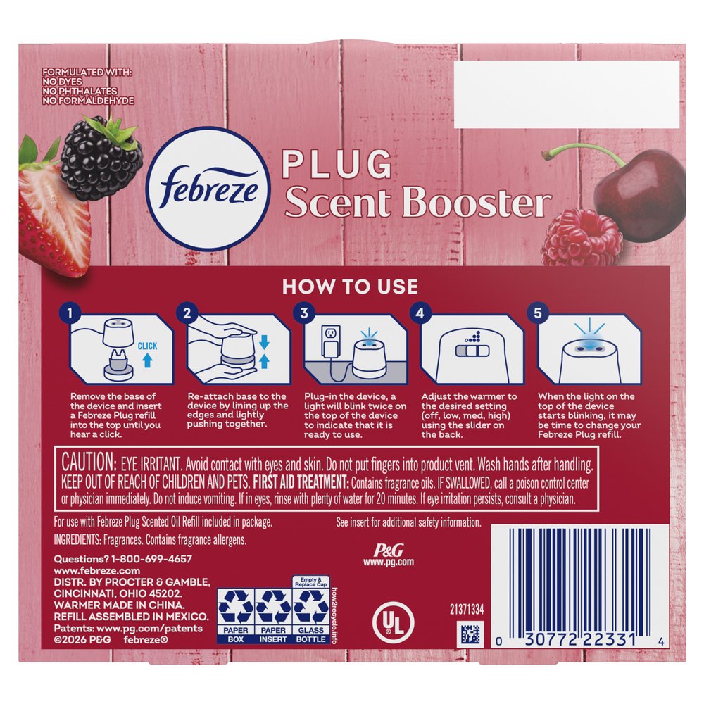 Febreze Plug Scent Booster Starter Kit - Cherries & Berries