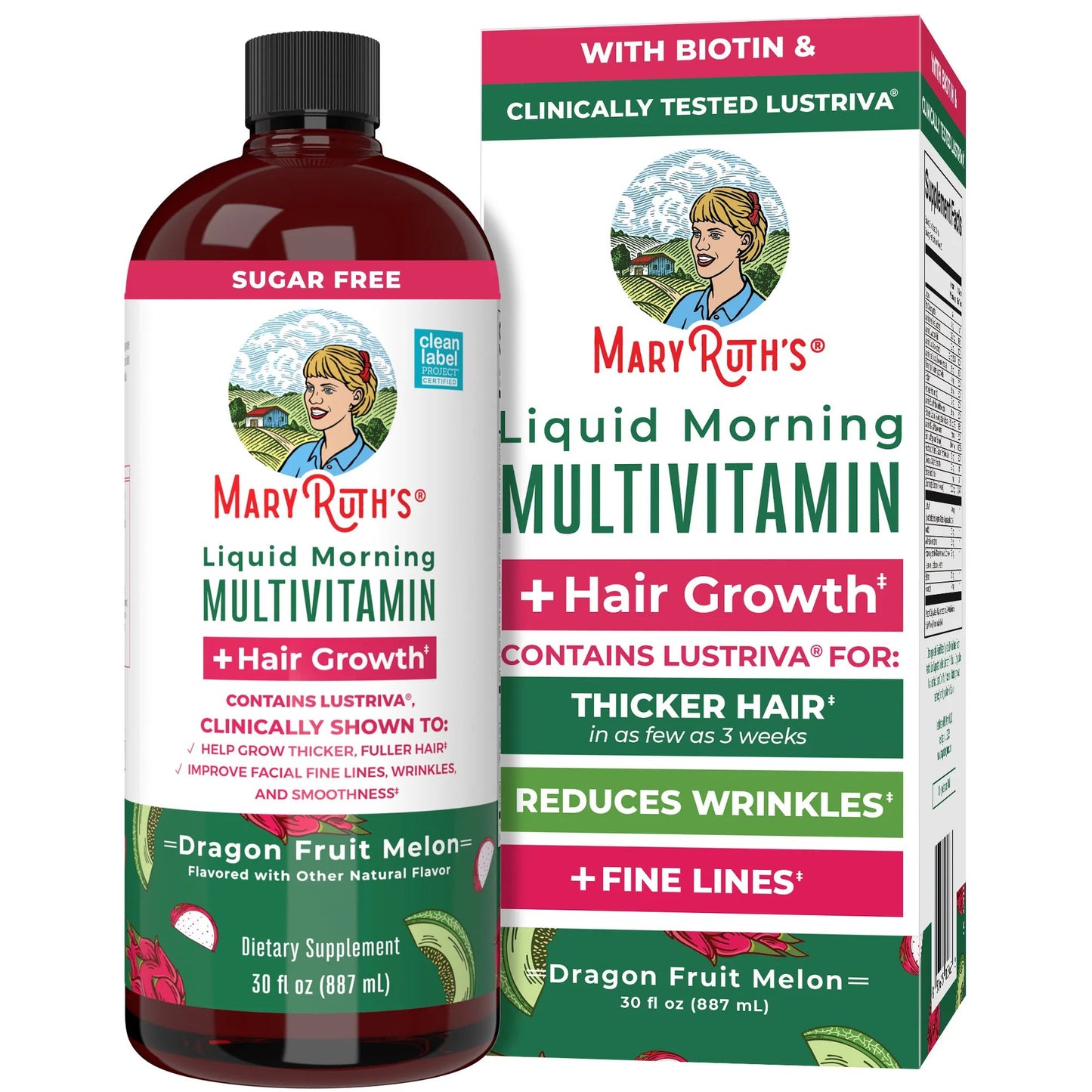 Mary Ruth's Sugar Free Liquid Morning Multivitamin - Dragon Fruit