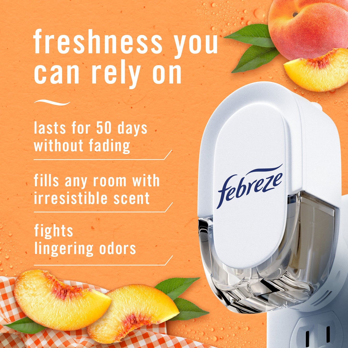 Febreze Plug Scented Oil Refills - Juicy Summer Peaches