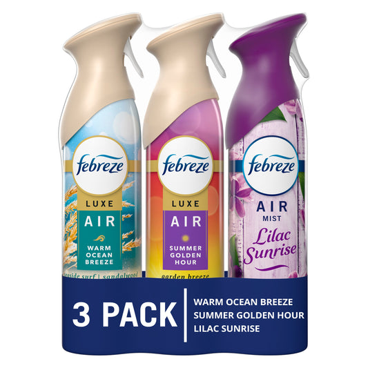 Febreze Luxe Air Mist Freshener Spray Variety Pack