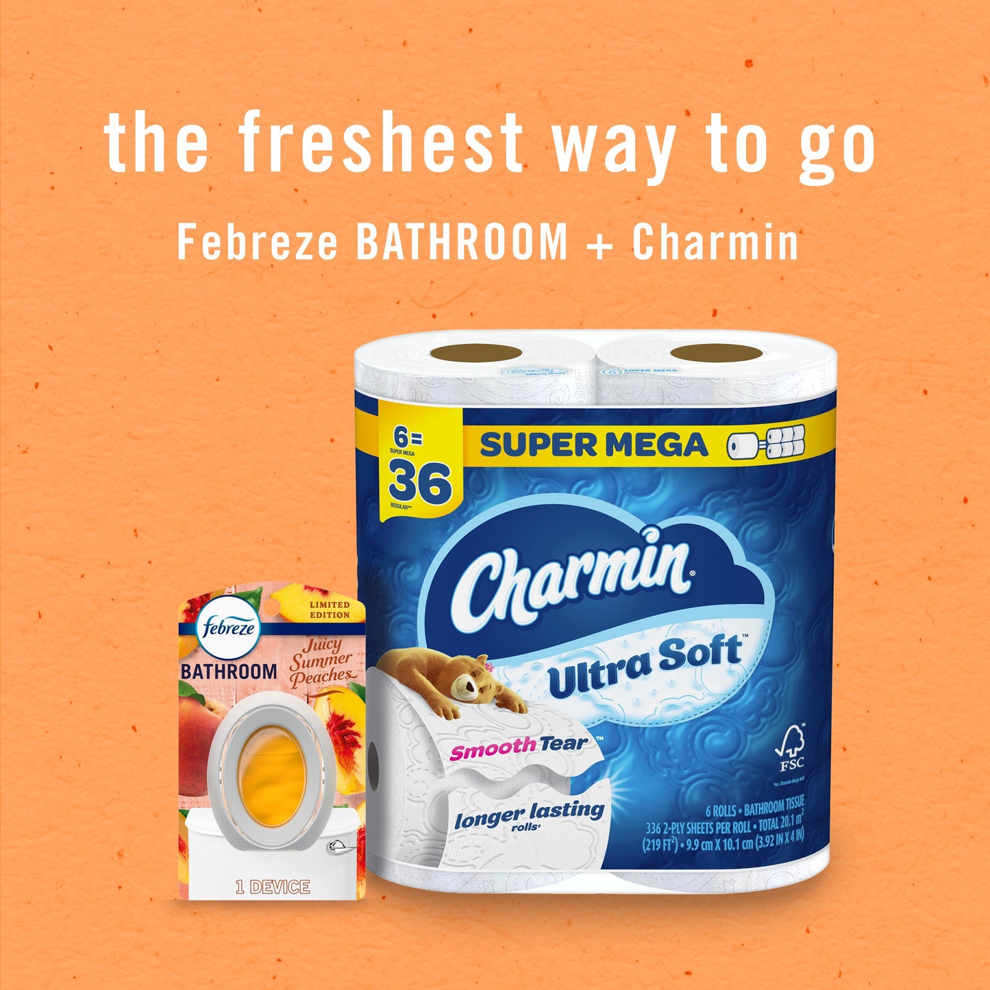 Febreze Bathroom Air Freshener - Juicy Summer Peaches