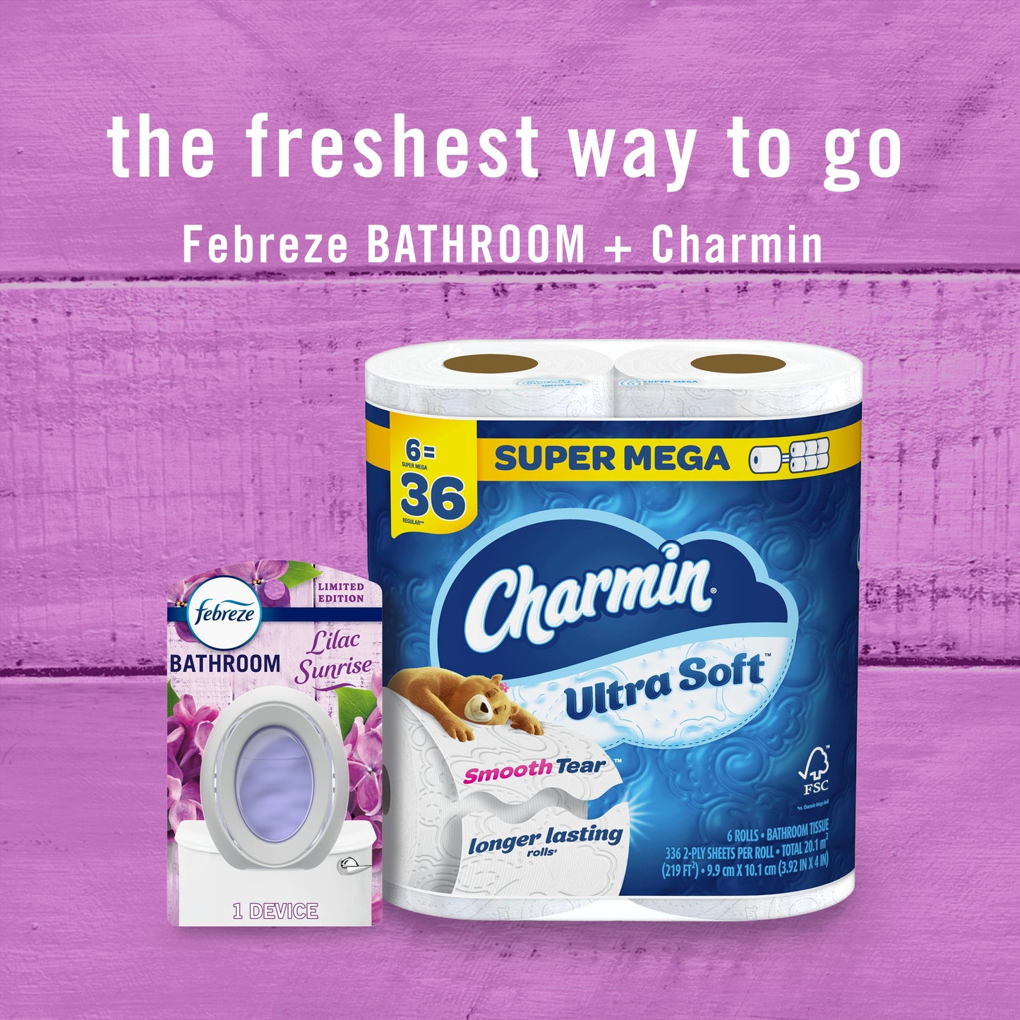 Febreze Bathroom Air Freshener - Lilac Sunrise