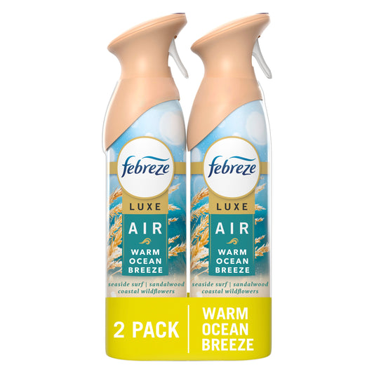 Febreze Luxe Air Freshener Spray - Warm Ocean Breeze
