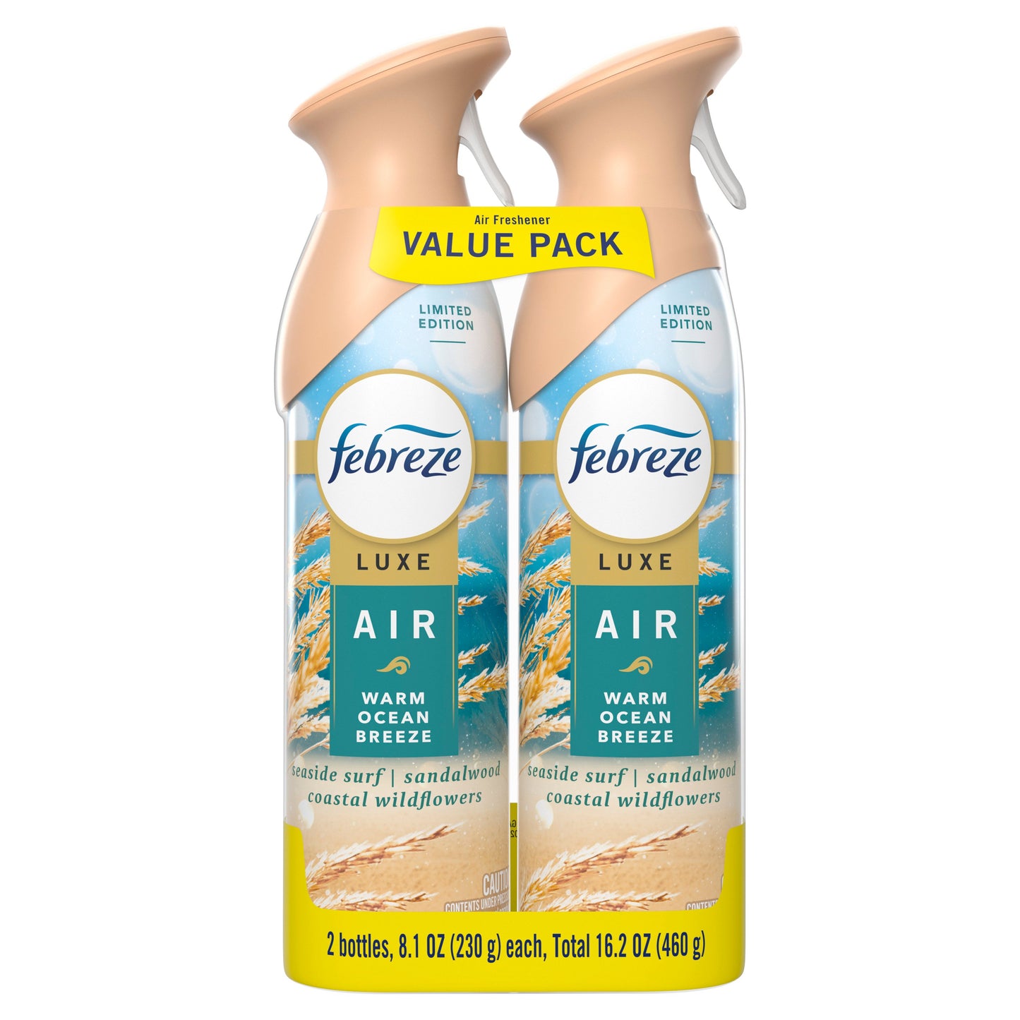 Febreze Luxe Air Freshener Spray - Warm Ocean Breeze