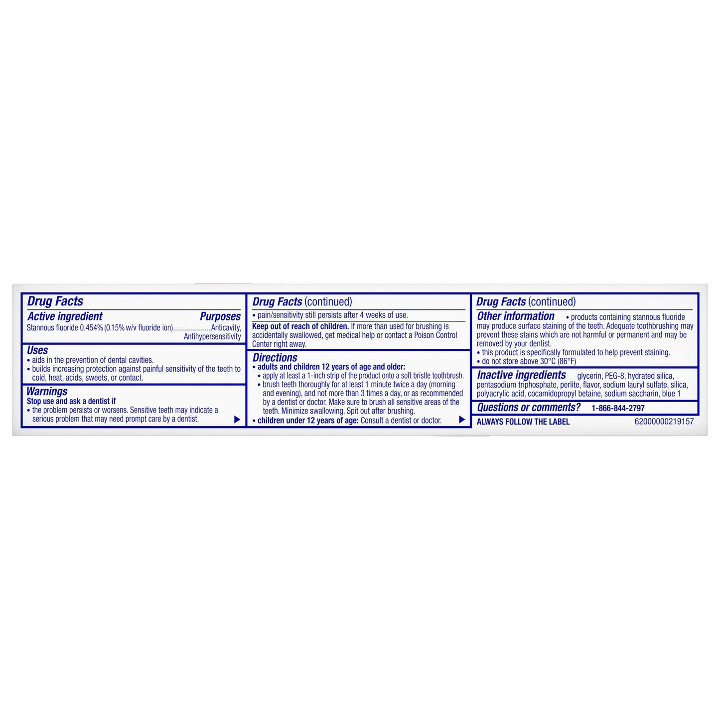 Sensodyne Clinical Repair Whiten & Shine Toothpaste for Sensitivity Relief, 3.4 oz