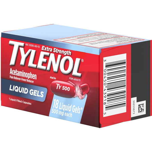 Tylenol Extra Strength Acetaminophen Liquid Gels