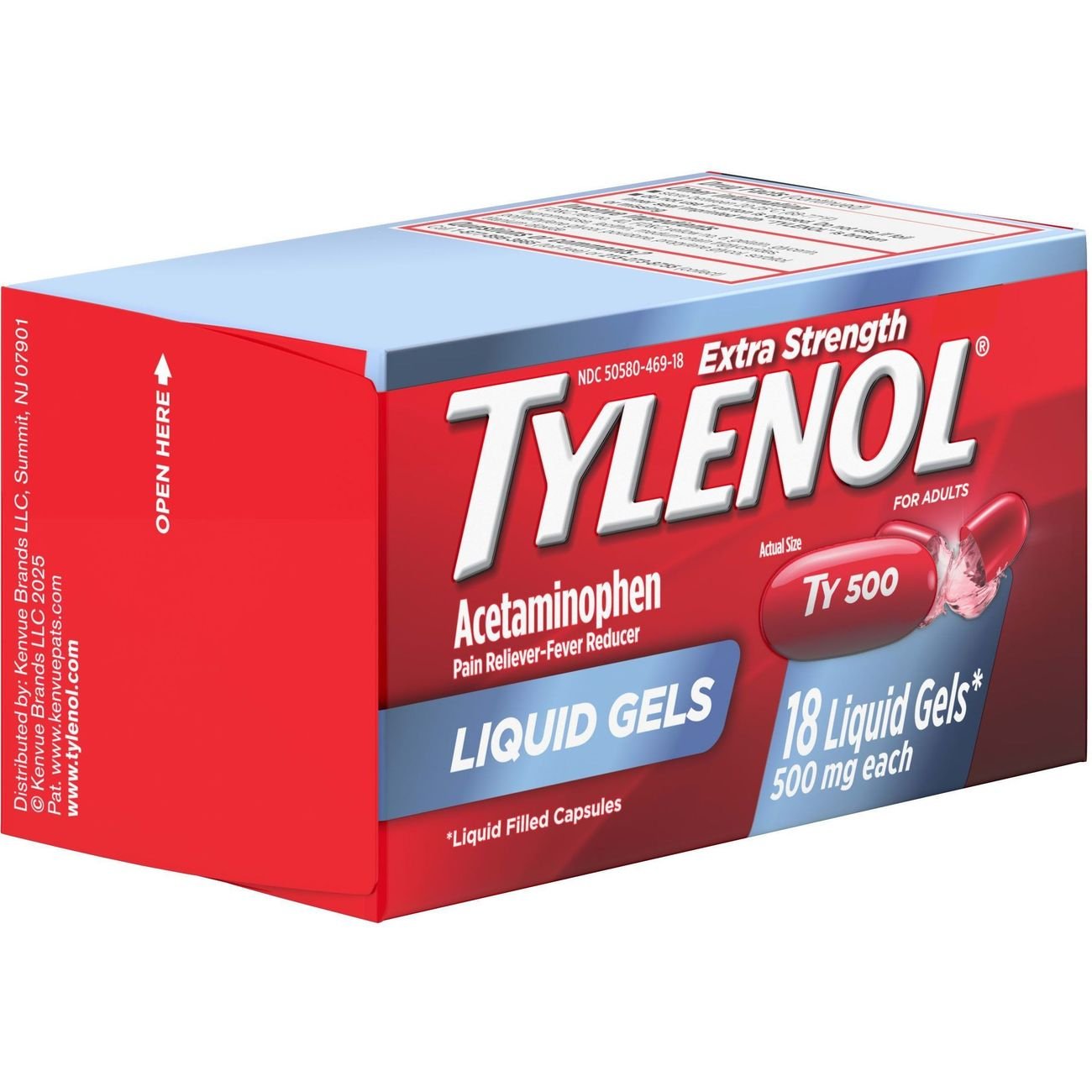 Tylenol Extra Strength Acetaminophen Liquid Gels