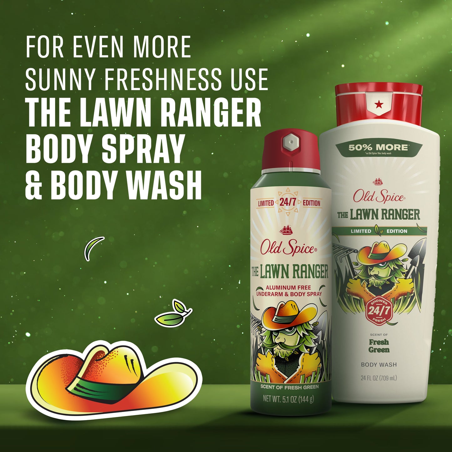 Old Spice Men's Aluminum Free Underarm & Body Deodorant Spray - The Lawn Ranger