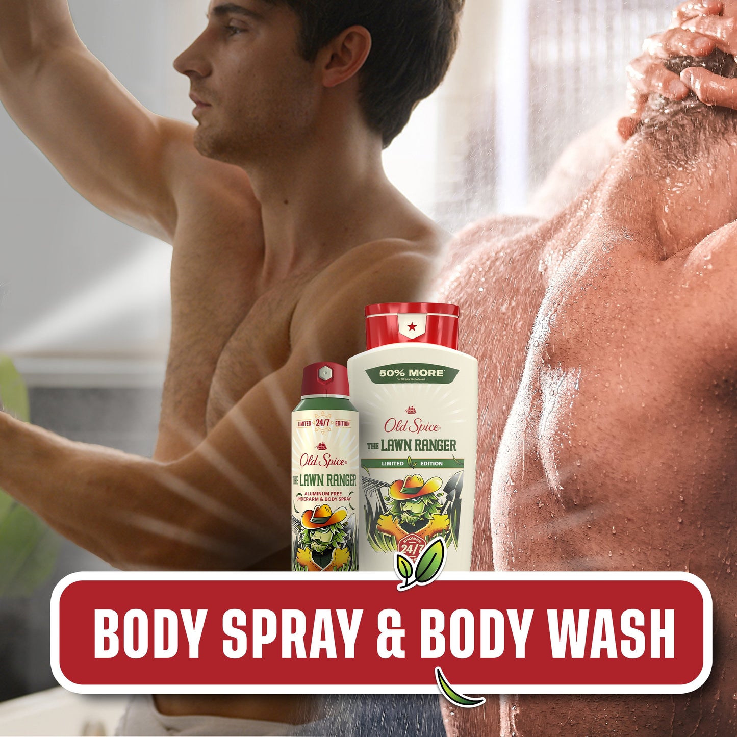 Old Spice Men's Aluminum Free Underarm & Body Deodorant Spray - The Lawn Ranger