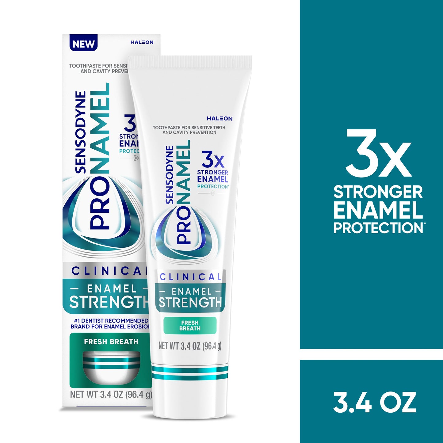 Sensodyne Pronamel Clinical Enamel Strength Fresh Breath Toothpaste, 3.4 oz
