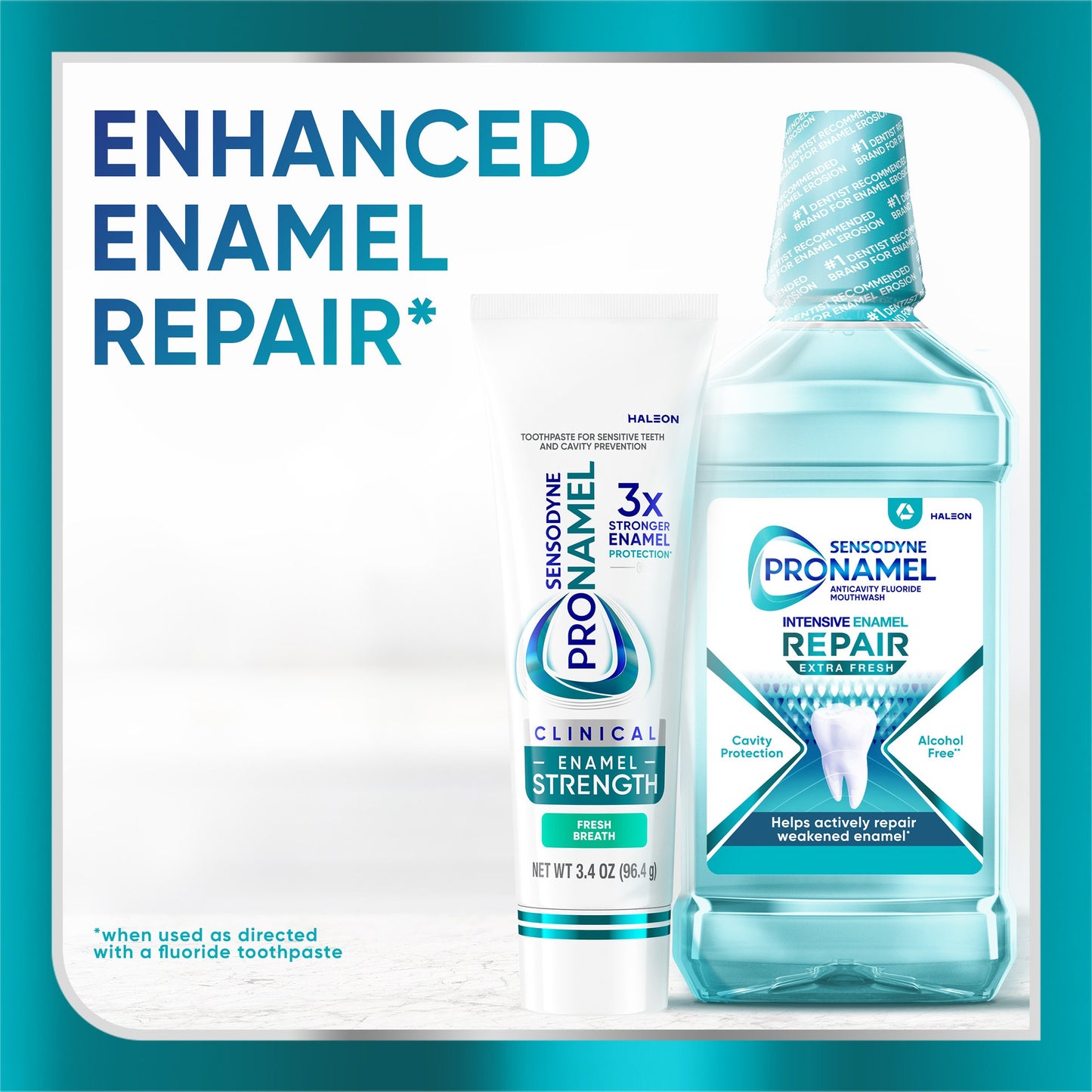 Sensodyne Pronamel Clinical Enamel Strength Fresh Breath Toothpaste, 3.4 oz