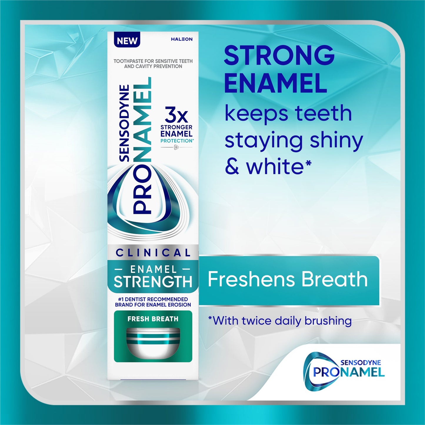 Sensodyne Pronamel Clinical Enamel Strength Fresh Breath Toothpaste, 3.4 oz