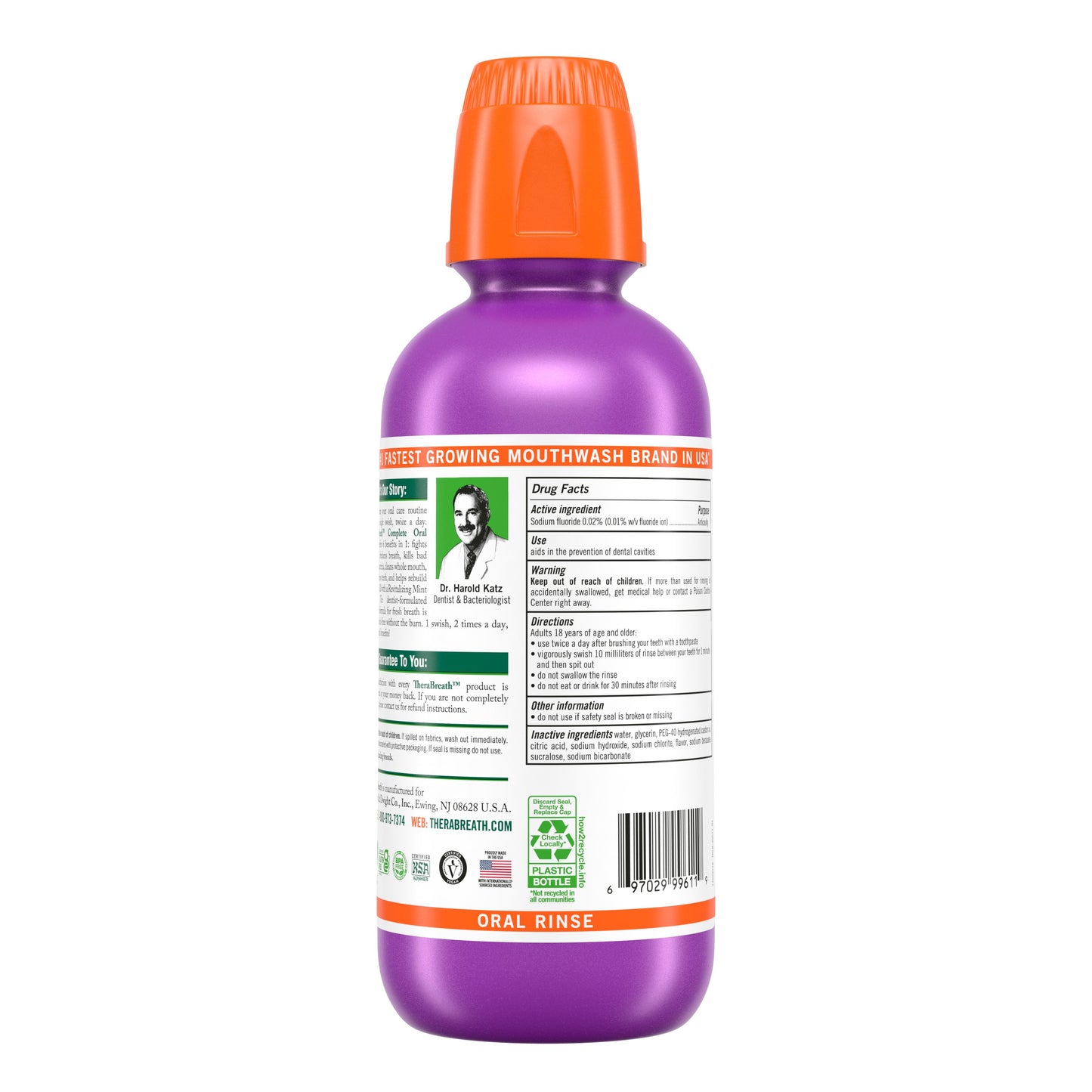 TheraBreath Complete Oral Rinse - Revitalizing Mint