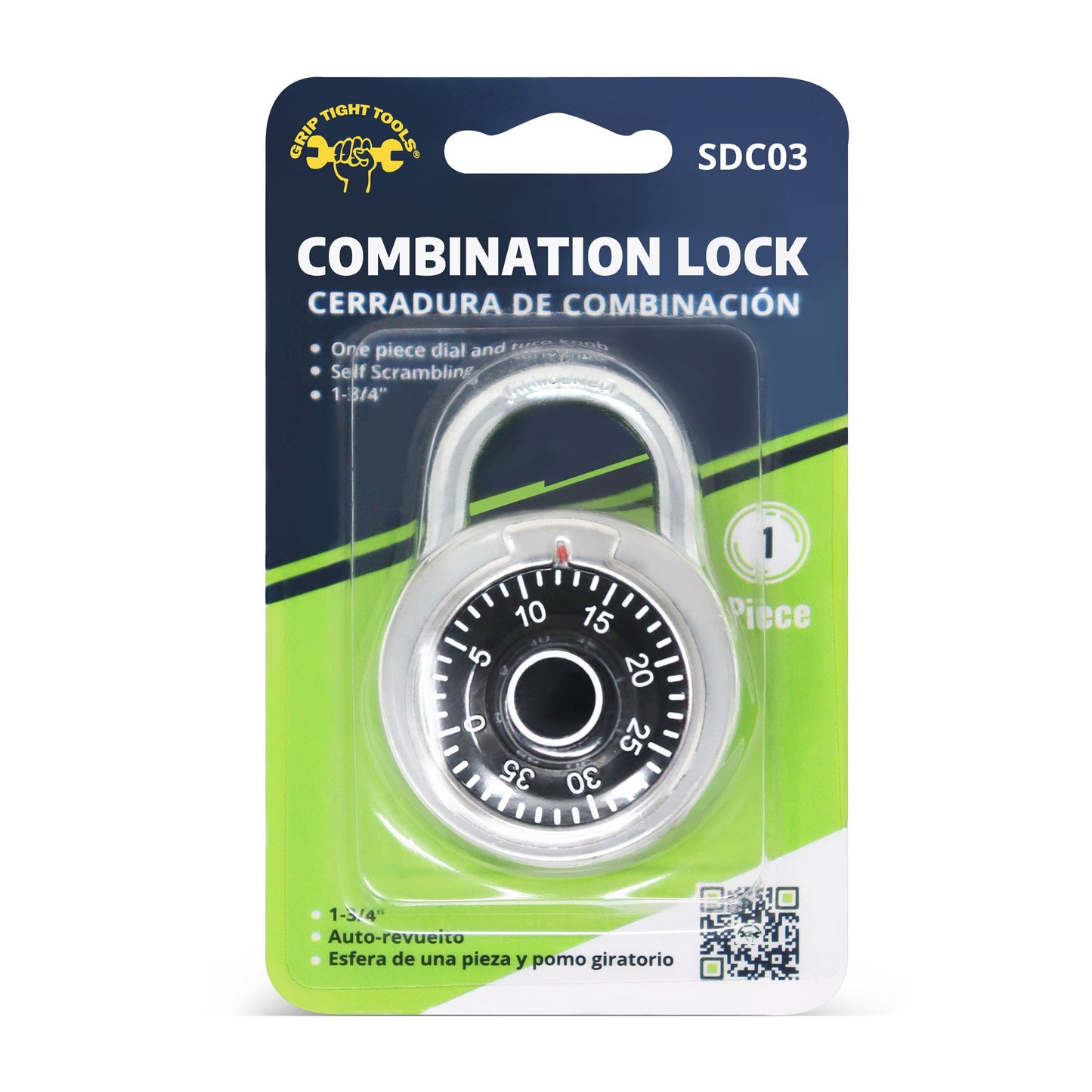 Grip Tight Tools Combination Padlock