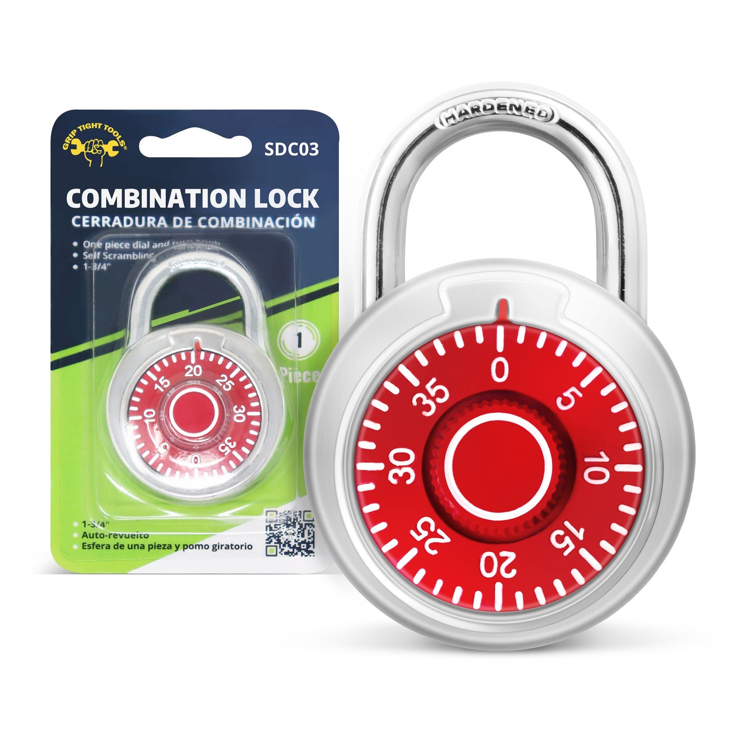 Grip Tight Tools Combination Padlock