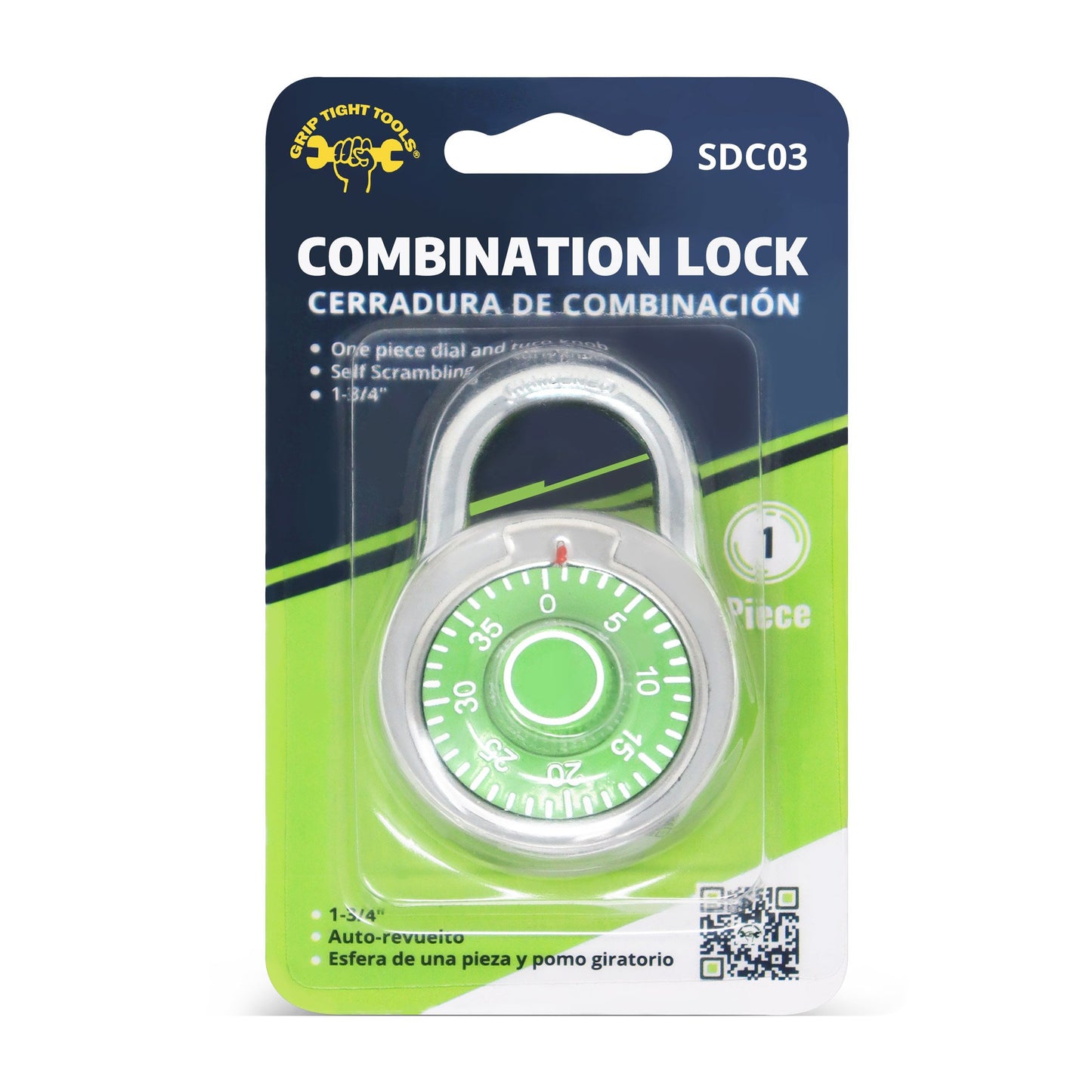 Grip Tight Tools Combination Padlock