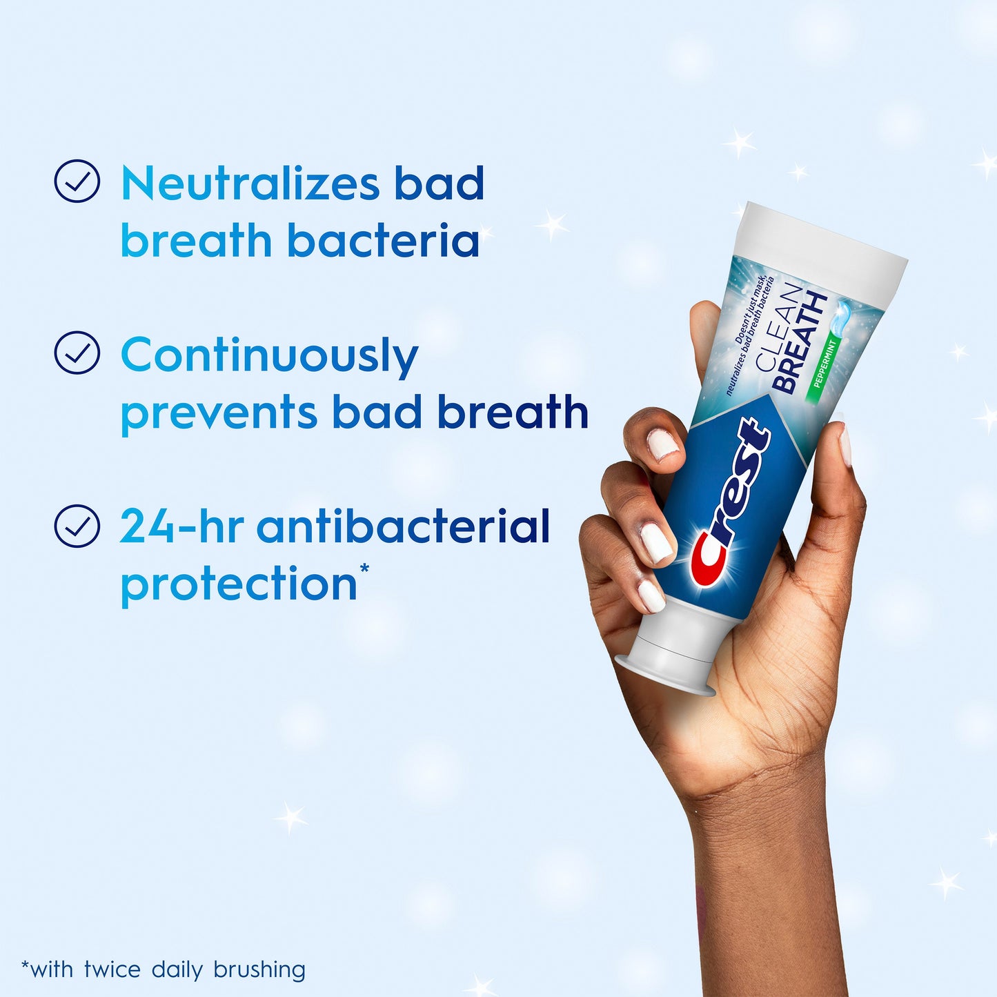 Crest Clean Breath Toothpaste - Peppermint