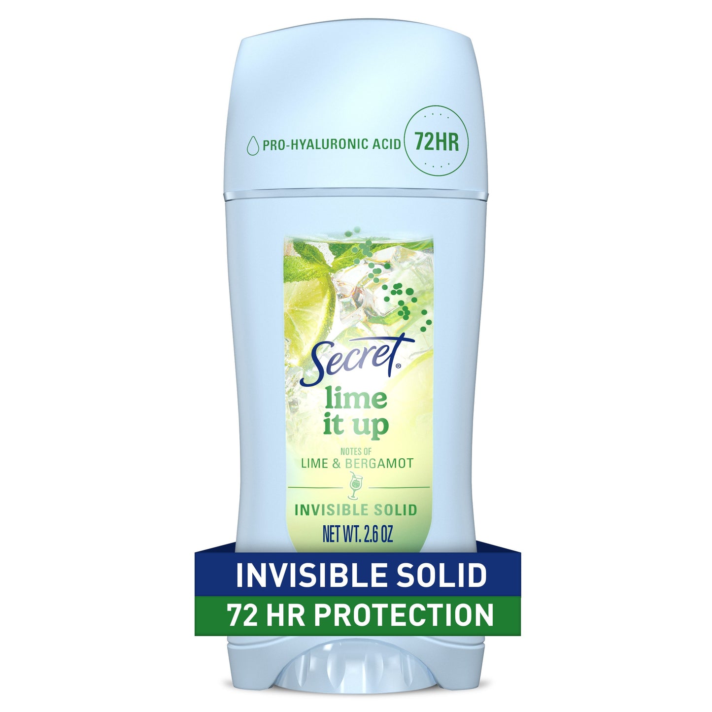 Secret 72 Hr Invisible Solid Antiperspirant Deodorant - Lime it up