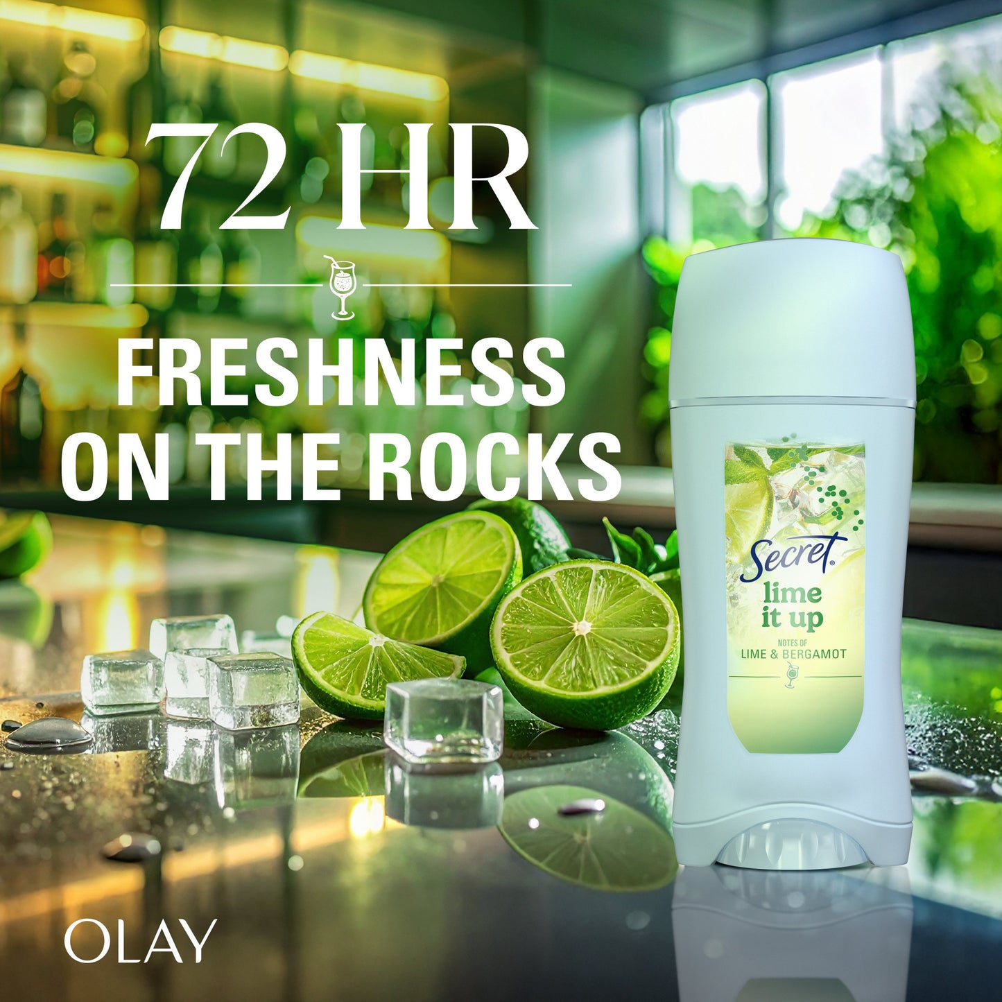 Secret 72 Hr Invisible Solid Antiperspirant Deodorant - Lime it up