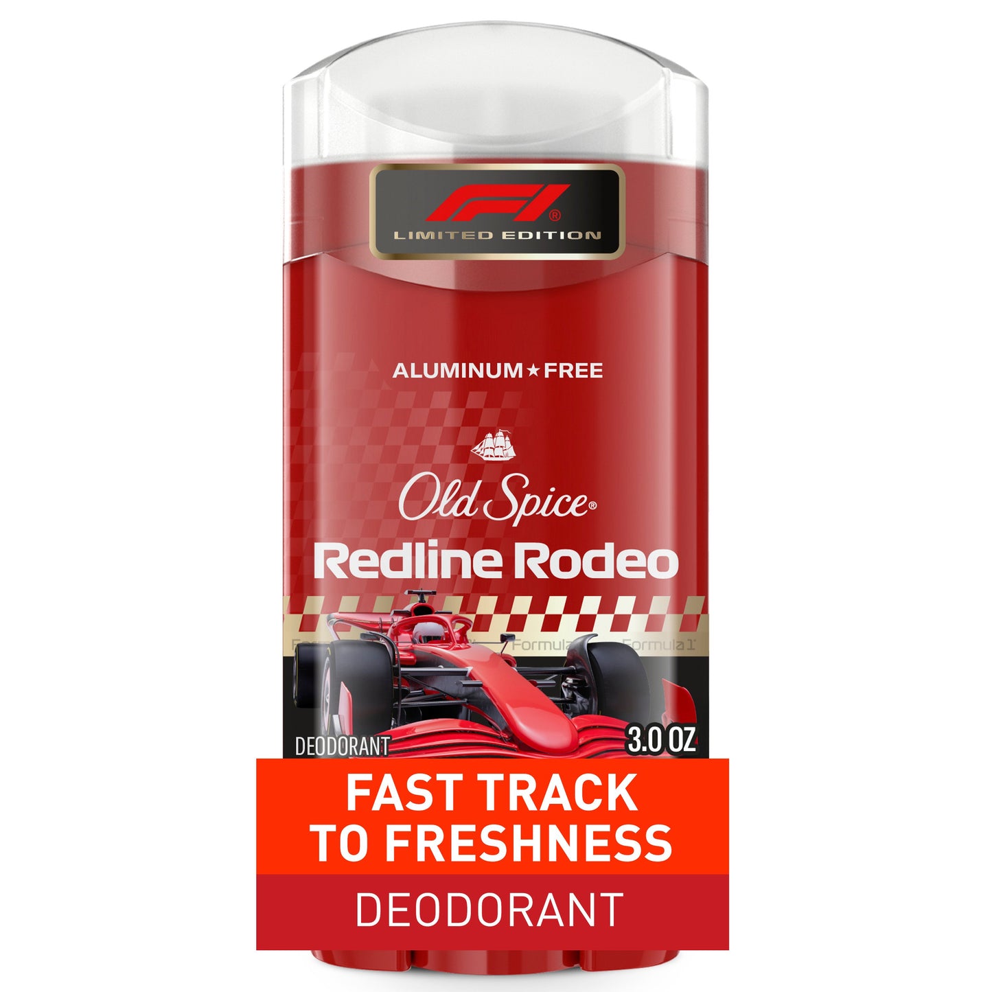 Old Spice Limited Edition F1 Aluminum Free Deodorant Solid - Redline Rodeo