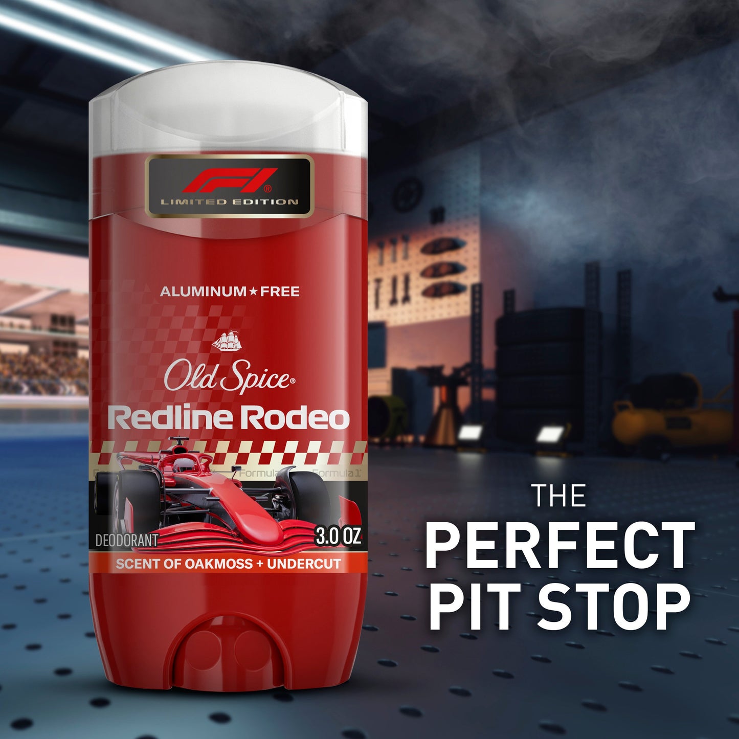 Old Spice Limited Edition F1 Aluminum Free Deodorant Solid - Redline Rodeo