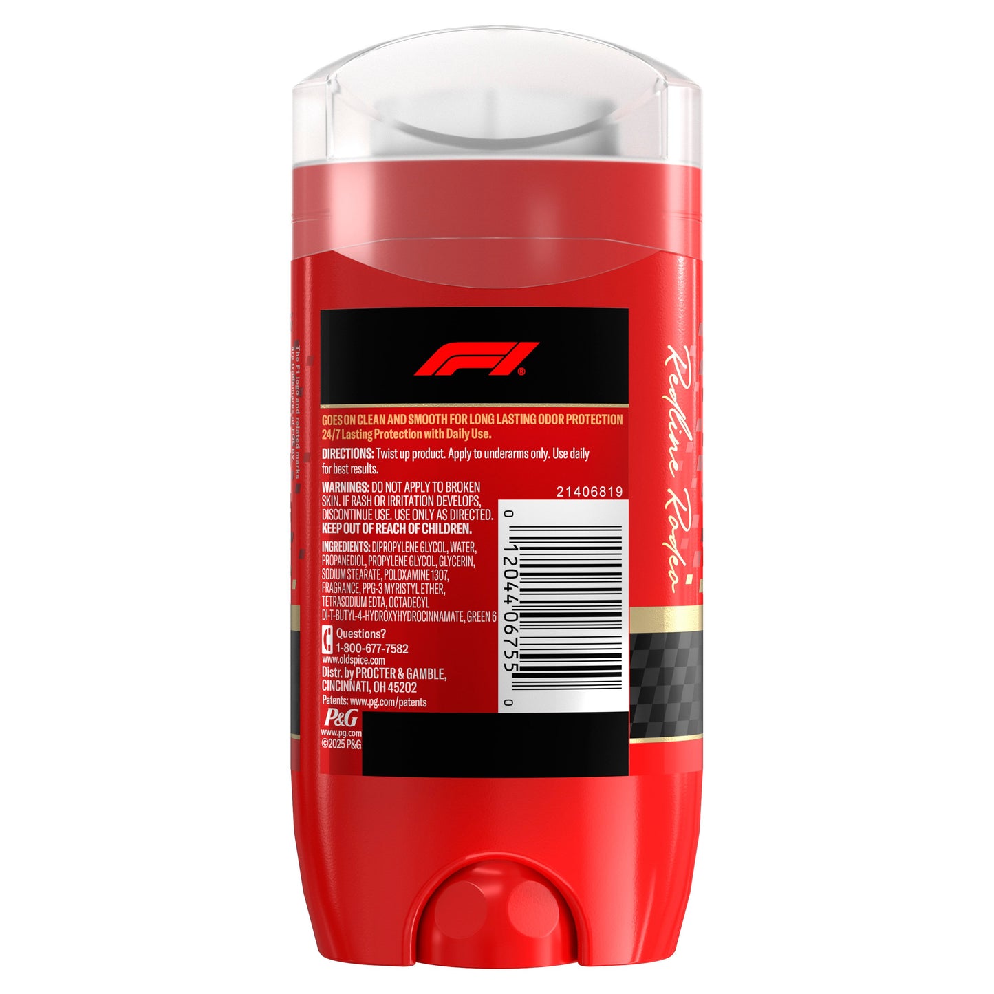 Old Spice Limited Edition F1 Aluminum Free Deodorant Solid - Redline Rodeo