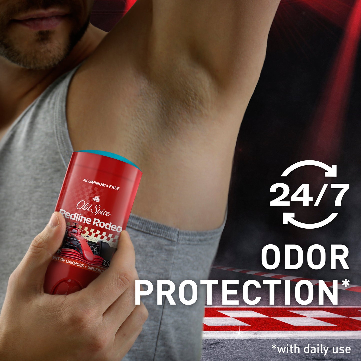 Old Spice Limited Edition F1 Aluminum Free Deodorant Solid - Redline Rodeo