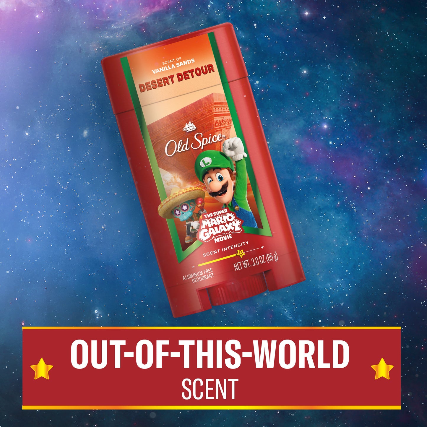 Old Spice Limited Edition Super Mario Galaxy Aluminum Free Deodorant Solid - Desert Detour