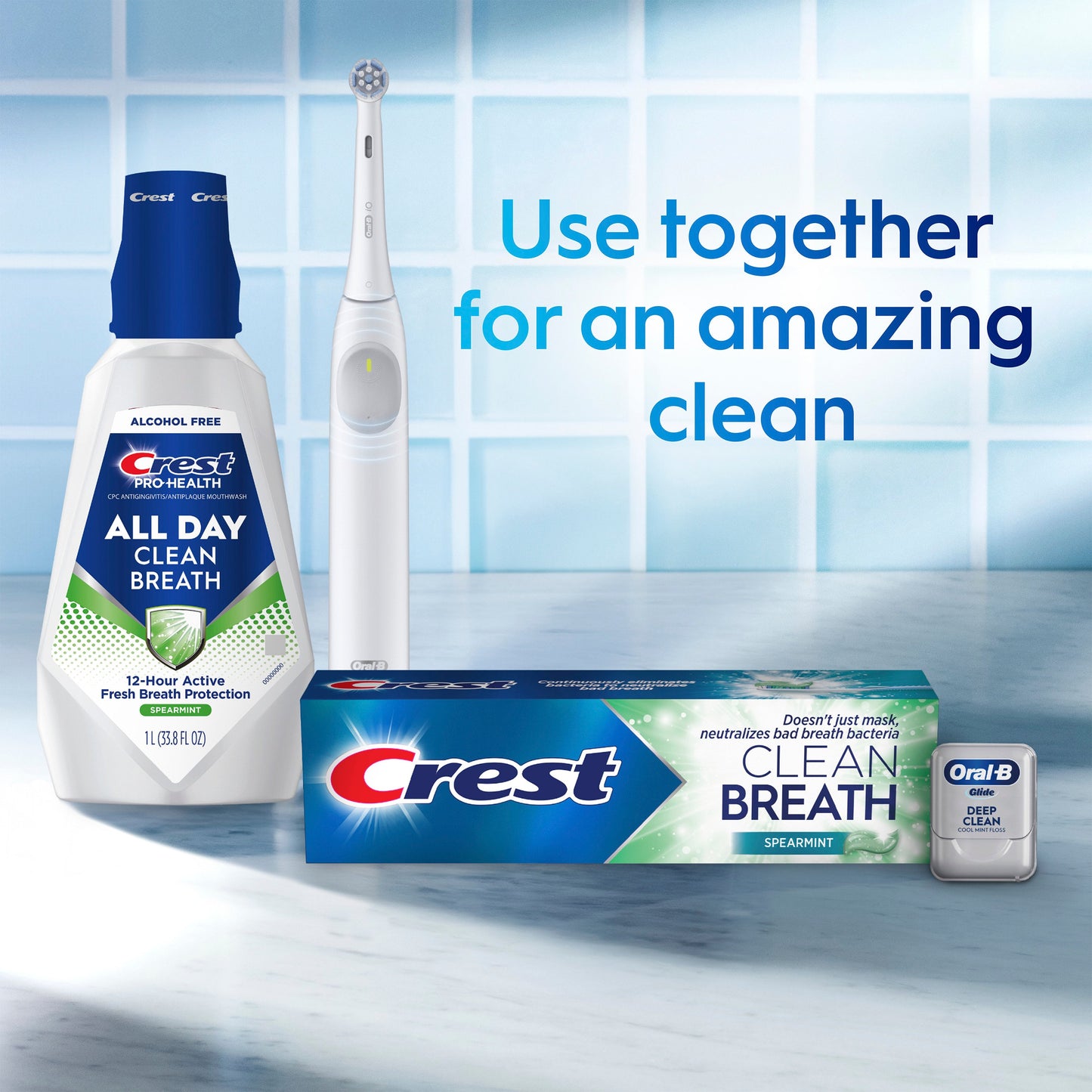 Crest Clean Breath Toothpaste - Spearmint