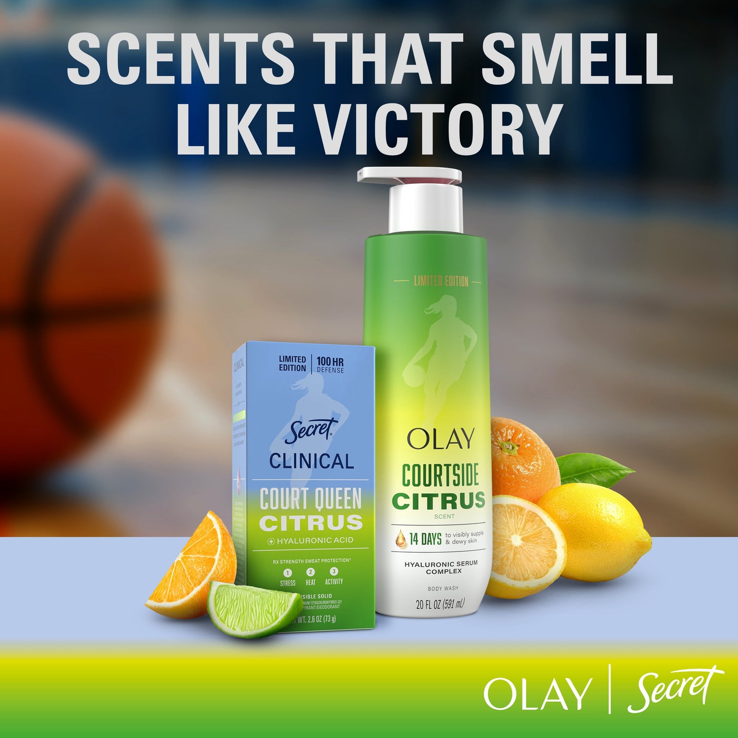 Secret Limited Edition 100 Hr Invisible Solid Antiperspirant Deodorant - Court Queen Citrus