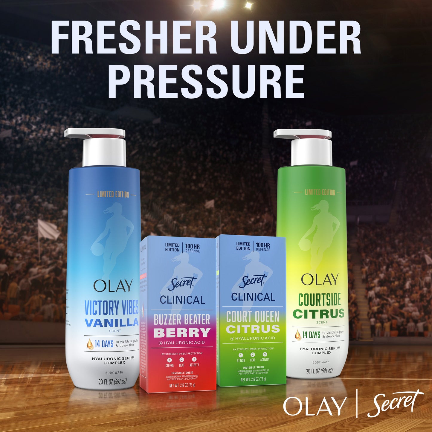 Secret Limited Edition 100 Hr Invisible Solid Antiperspirant Deodorant - Court Queen Citrus