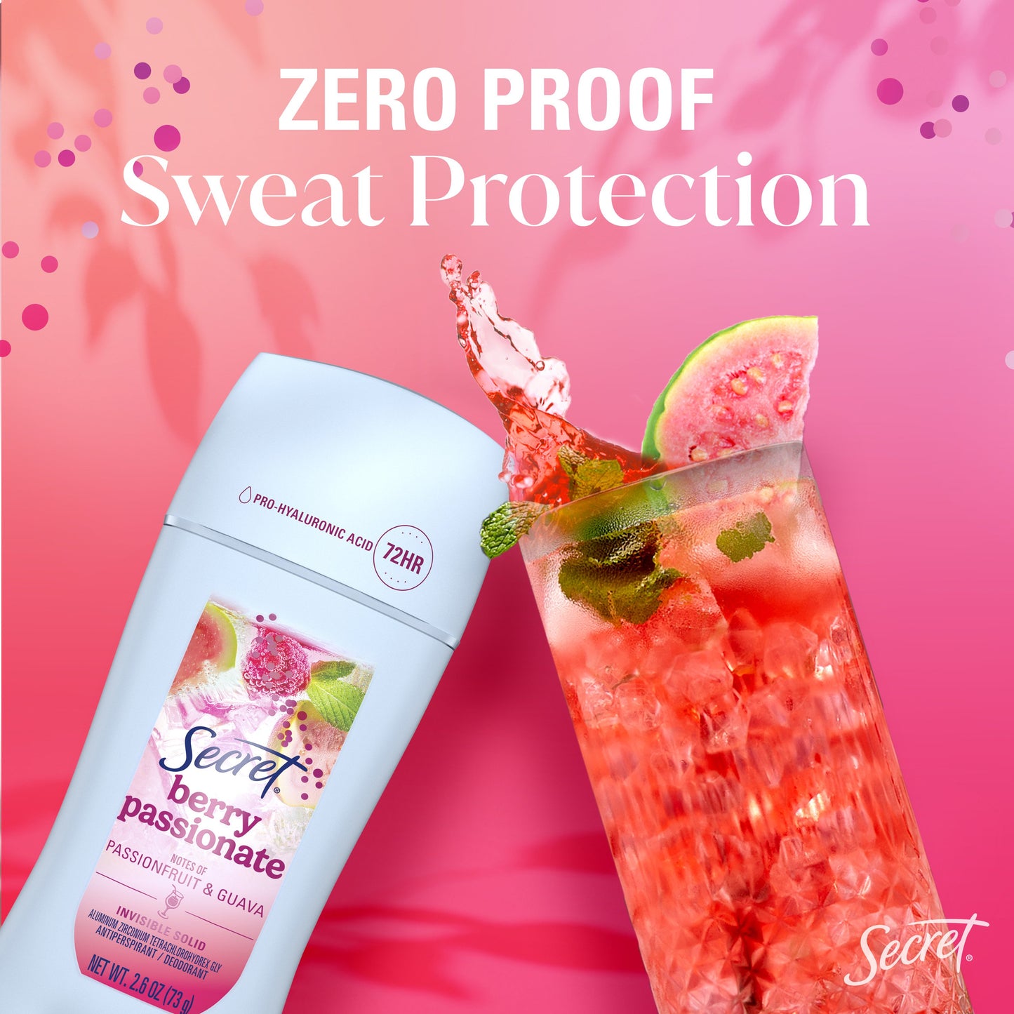 Secret 72 Hr Invisible Solid Antiperspirant Deodorant - Berry Passionate