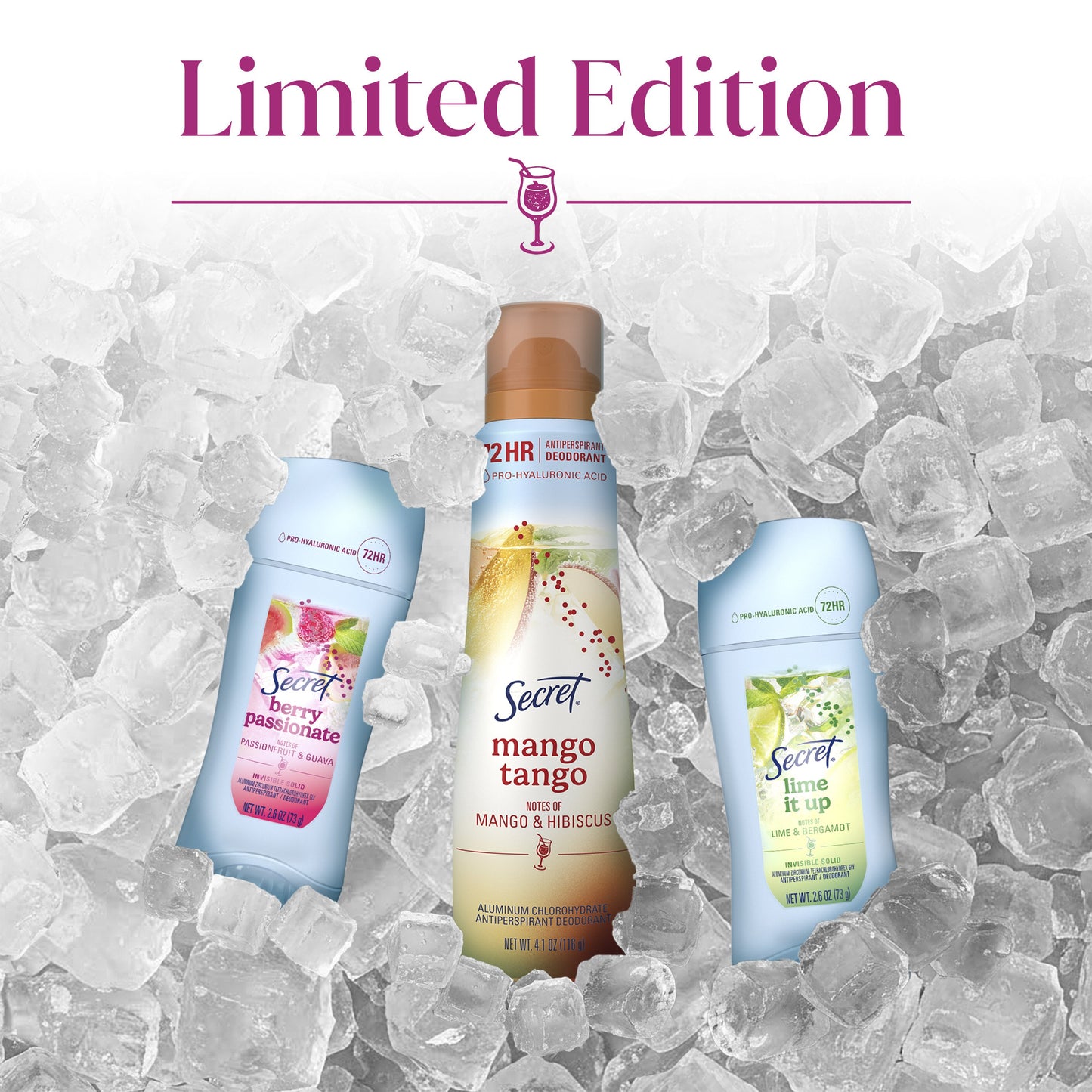 Secret 72 Hr Invisible Solid Antiperspirant Deodorant - Berry Passionate