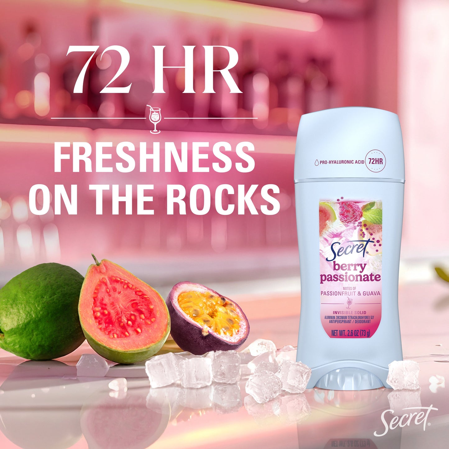 Secret 72 Hr Invisible Solid Antiperspirant Deodorant - Berry Passionate