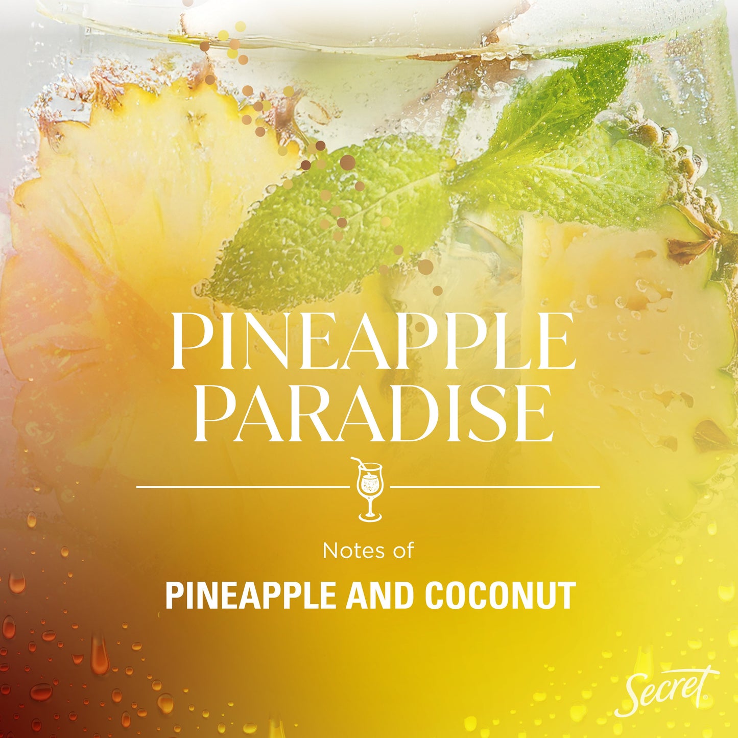 Secret 72 Hr Invisible Solid Antiperspirant Deodorant - Pineapple Paradise