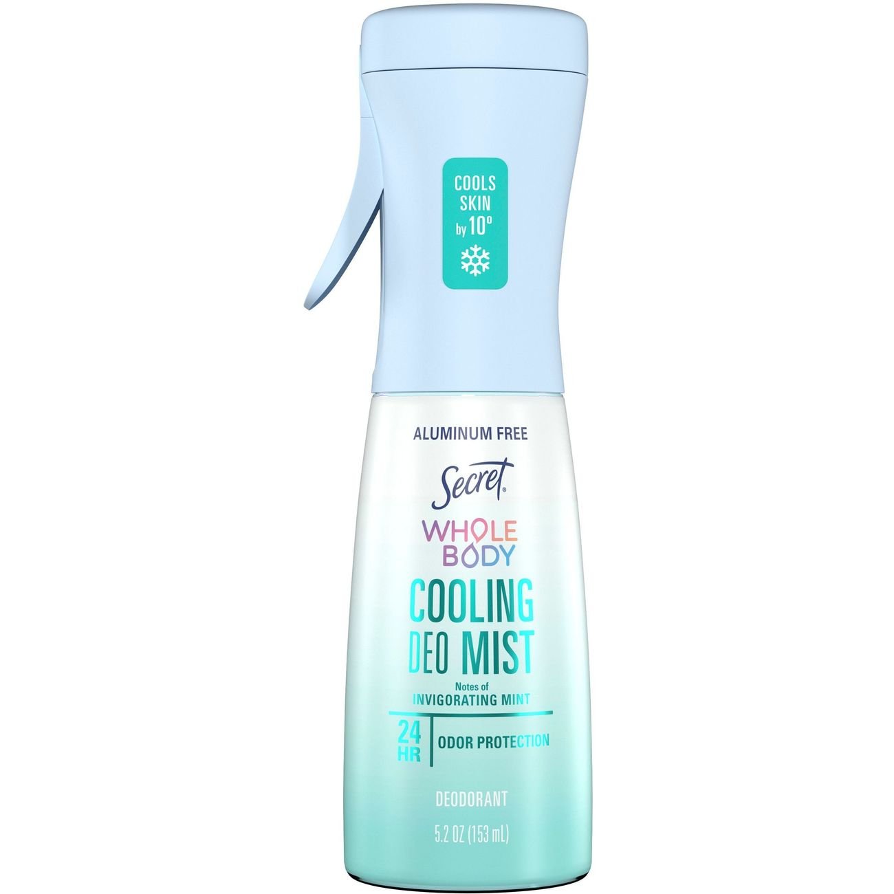 Secret 24 hr Aluminum Free Whole Body Cooling Deodorant Mist - Invigorating Mint