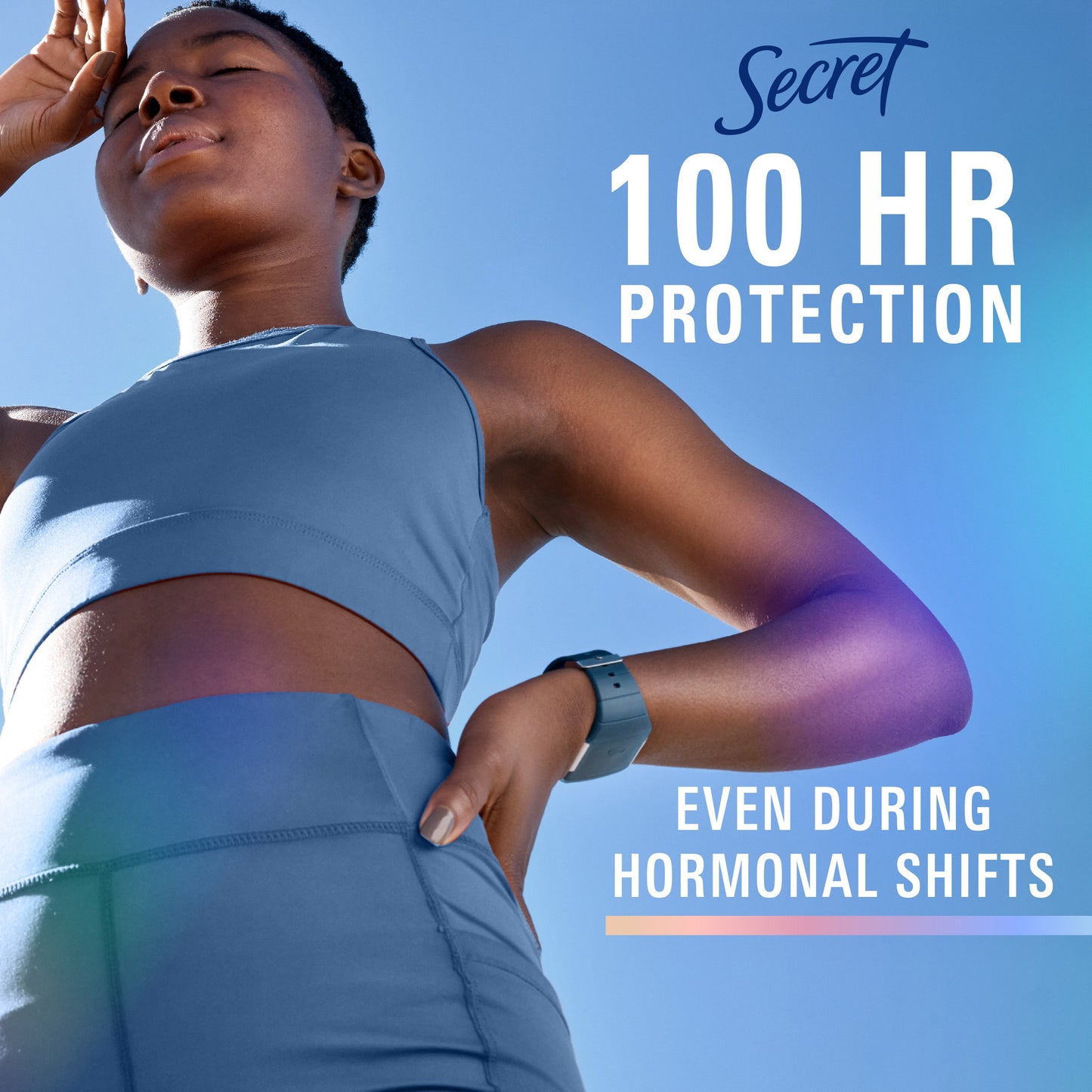 Secret Clinical Strength 100HR Pro-Hyaluronic Acid Antiperspirant & Deodorant for Women, Clear Gel, Stress Response, 2.6oz