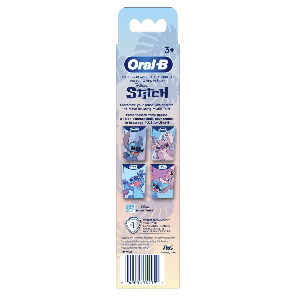 Oral-B Kids Stitch Battery Powered Toothbrush