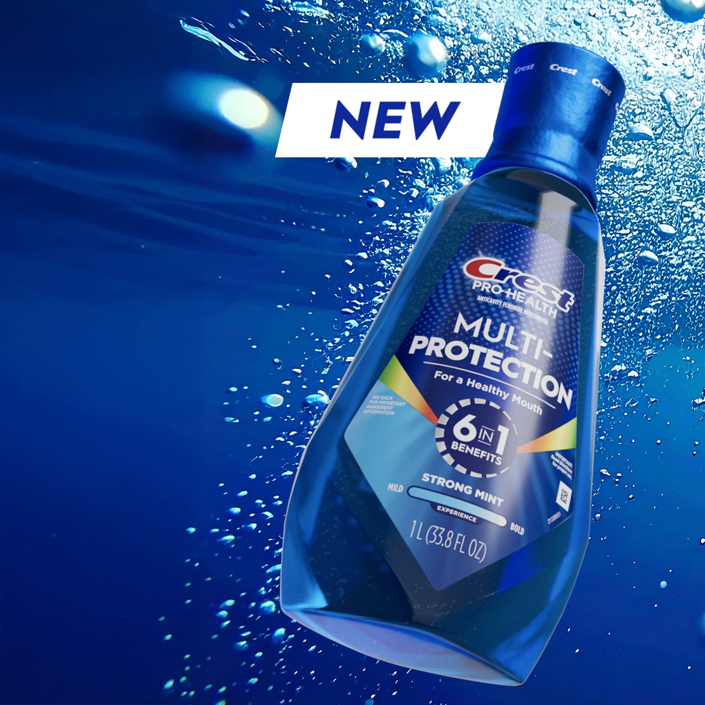 Crest Pro-Health Multi-Protection Mouthwash -  Strong Mint