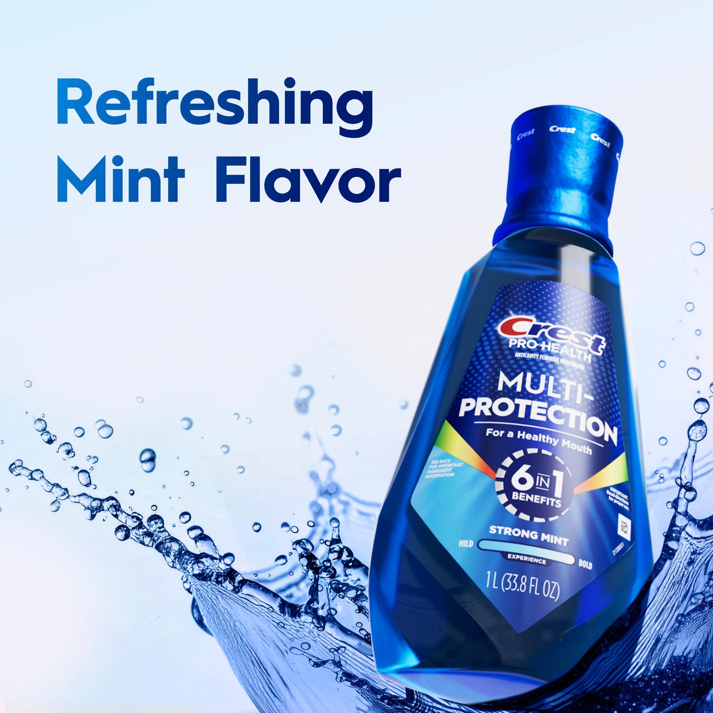 Crest Pro-Health Multi-Protection Mouthwash -  Strong Mint