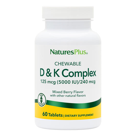 NaturesPlus D & K Complex Mixed Berry 125MCG