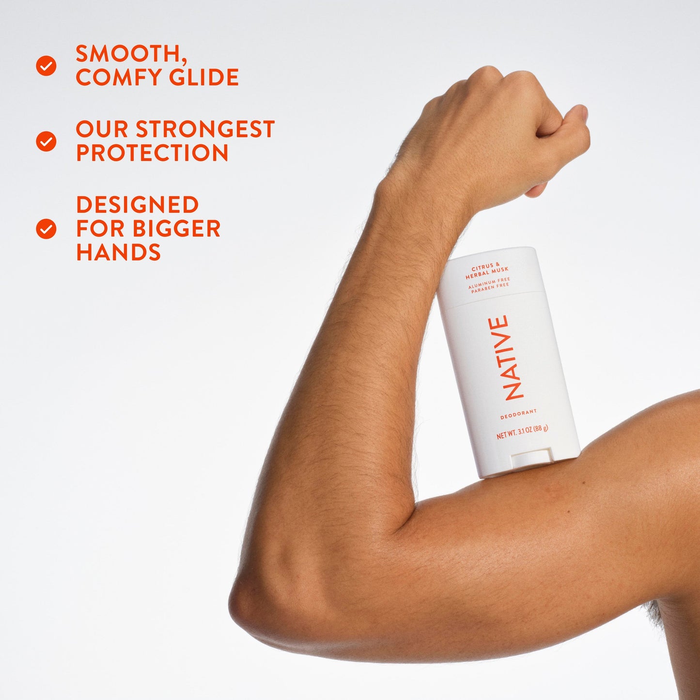 Native Aluminum Free Deodorant Solid - Citrus & Herbal Musk