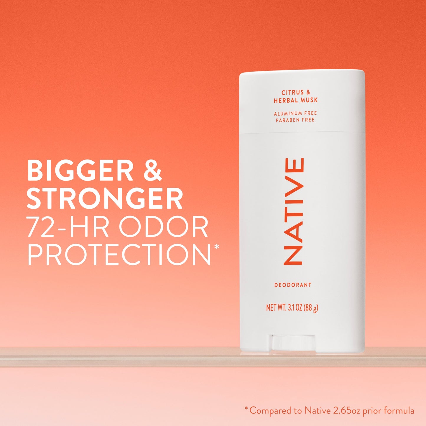 Native Aluminum Free Deodorant Solid - Citrus & Herbal Musk