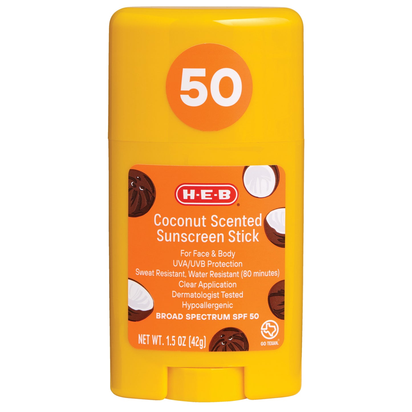 H-E-B Coconut Sunscreen Stick - SPF 50