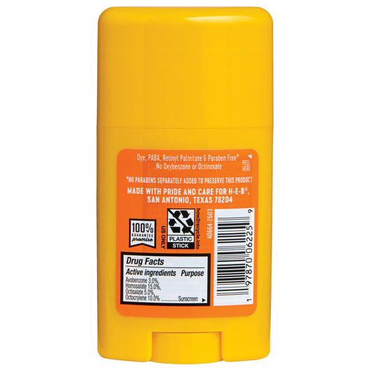 H-E-B Coconut Sunscreen Stick - SPF 50