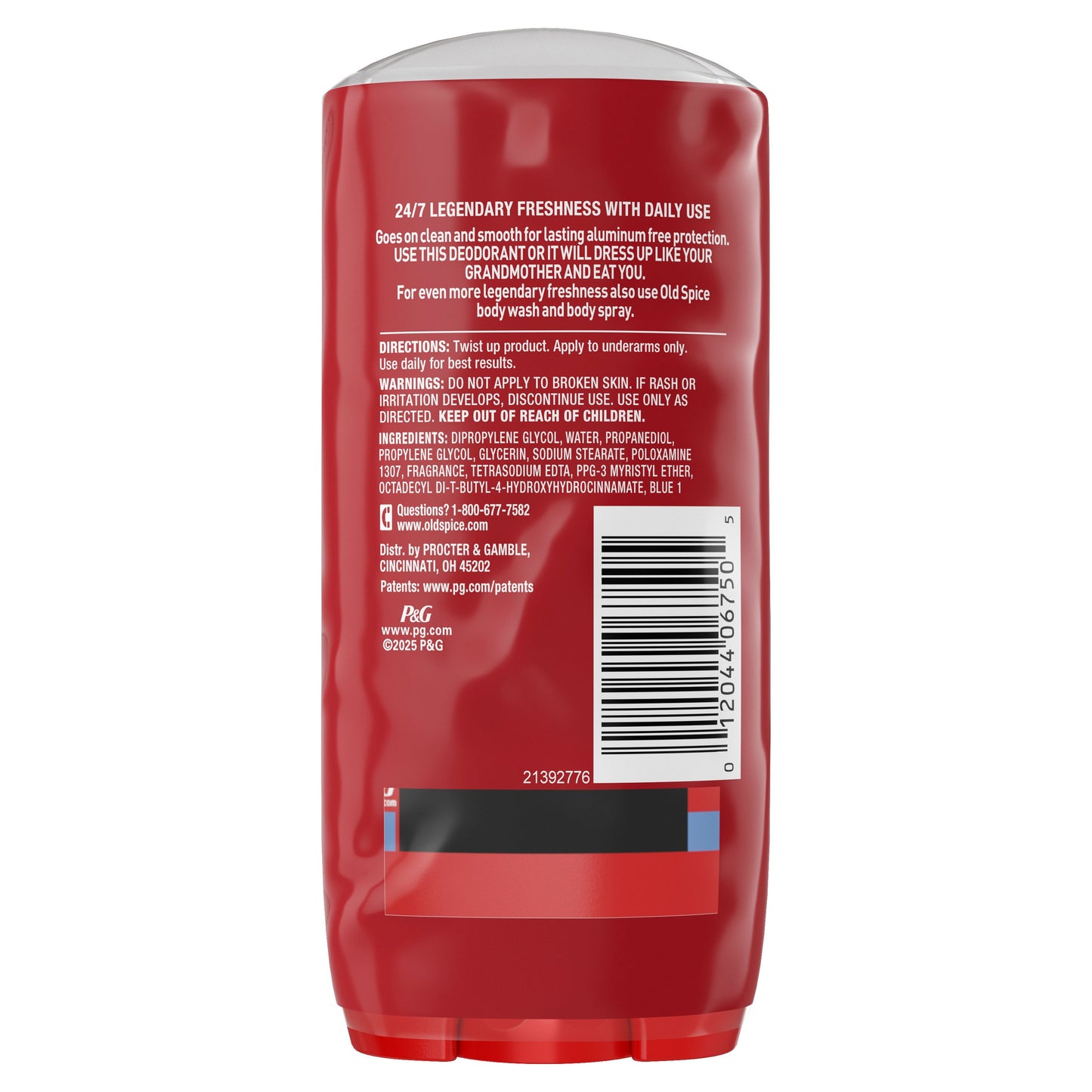 Old Spice Aluminum Free Deodorant Solid - Wolfthorn, 2 pk