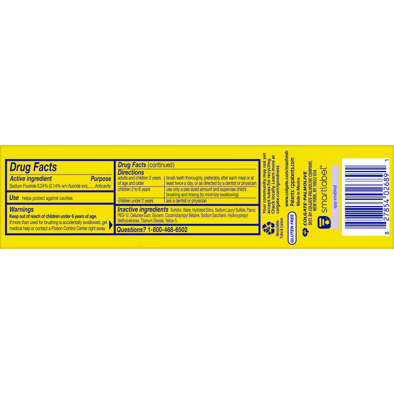 Colgate Max Fresh Toothpaste - Pineapple Coconut Crush