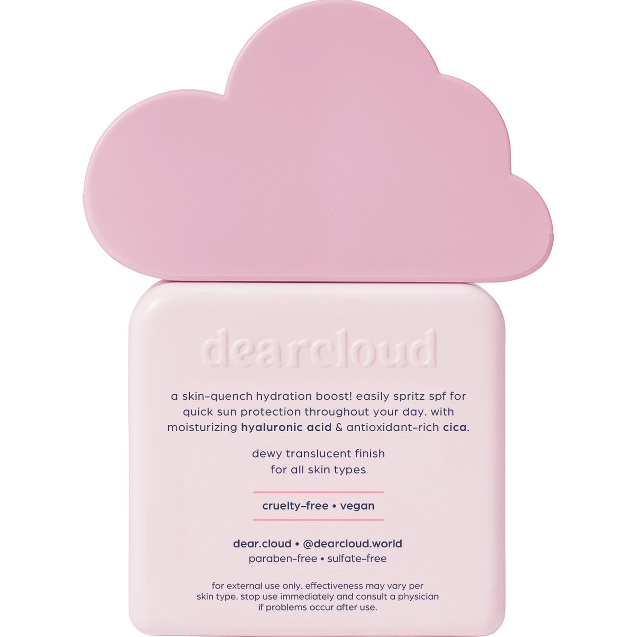 Dearcloud Luminous Aqua Sunscreen Mist - SPF 30
