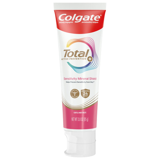 Colgate Total Active Prevention Sensitivity Mineral Shield Toothpaste - Gentle Mint