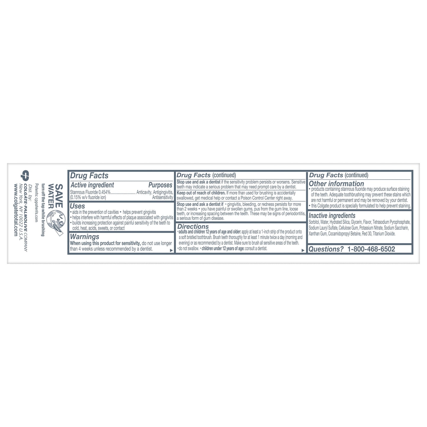 Colgate Total Active Prevention Sensitivity Mineral Shield Toothpaste - Gentle Mint